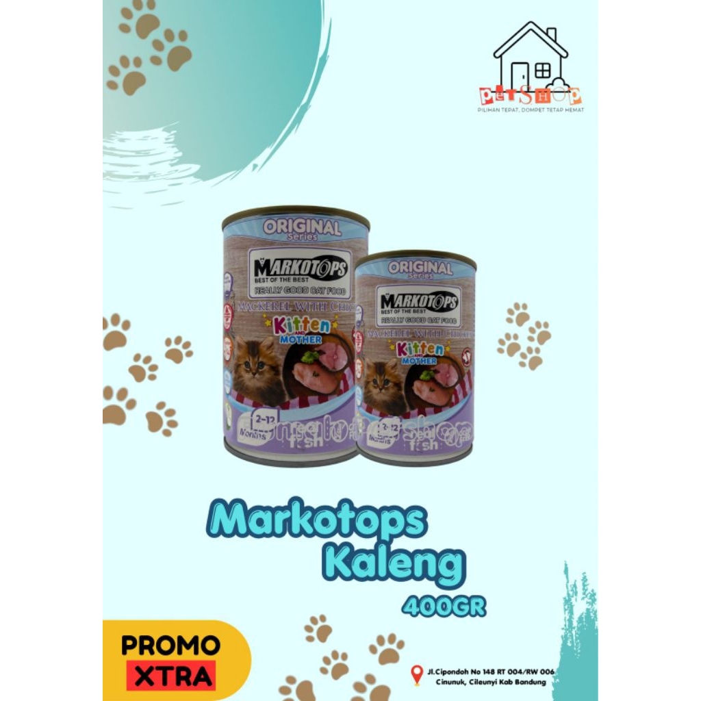 MARKOTOPS KALENG - MACKEREL WITH CHICKEN - WET FOOD - MAKANAN KUCING - KITTEN - MOTHER