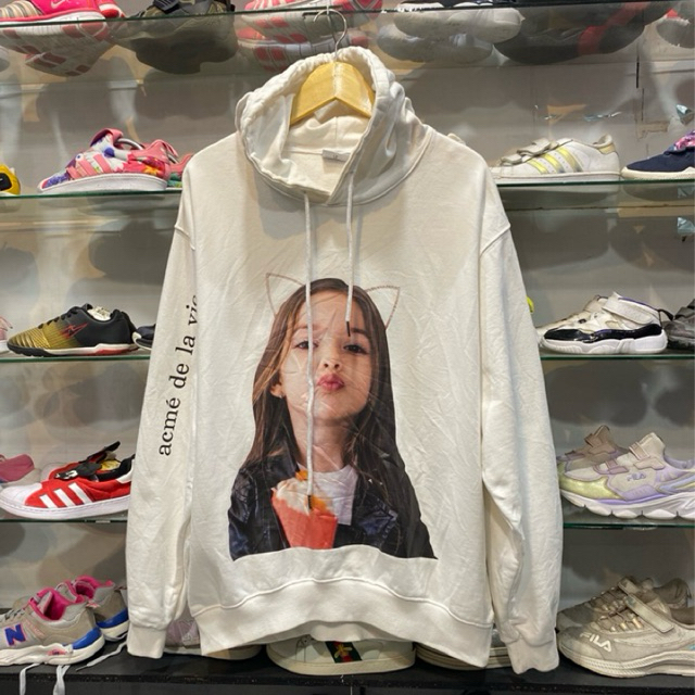 ADLV PULL OVER HOODIE WHITE
