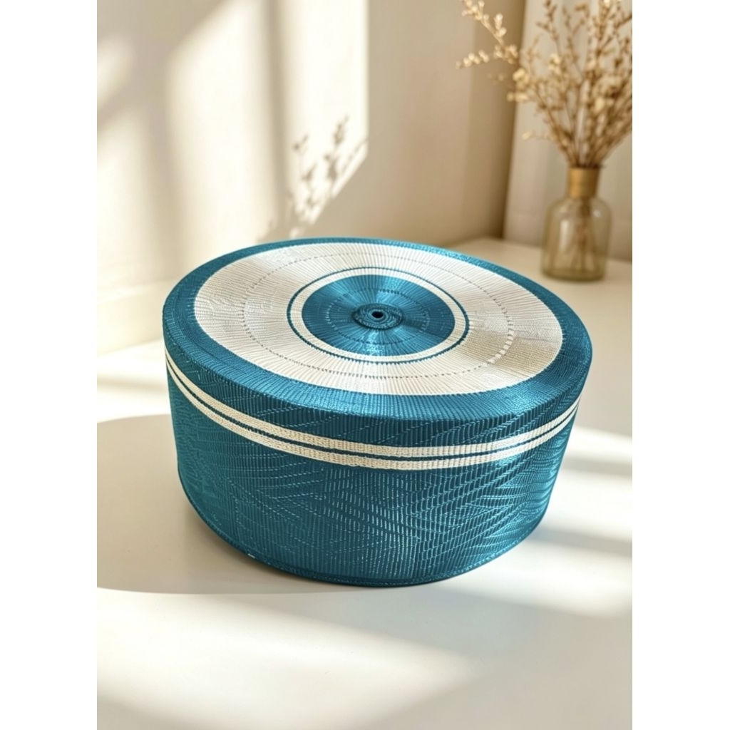 Songkok recca tembaga biru silver