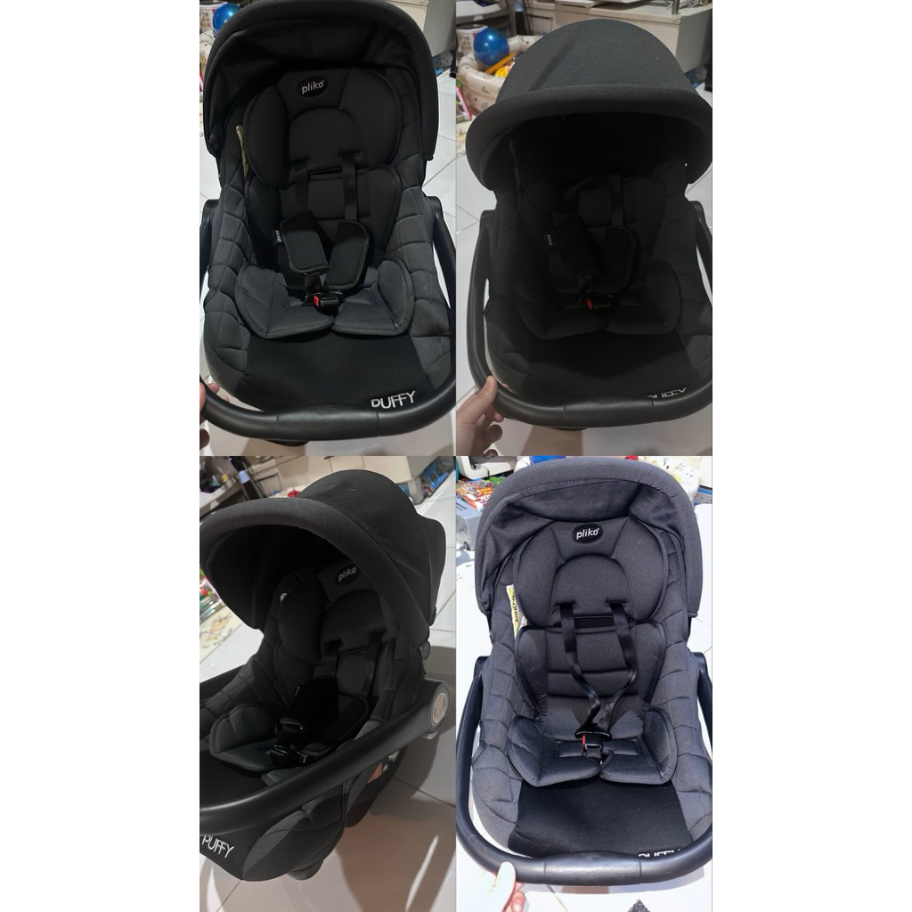 preloved car seat pliko puffy black