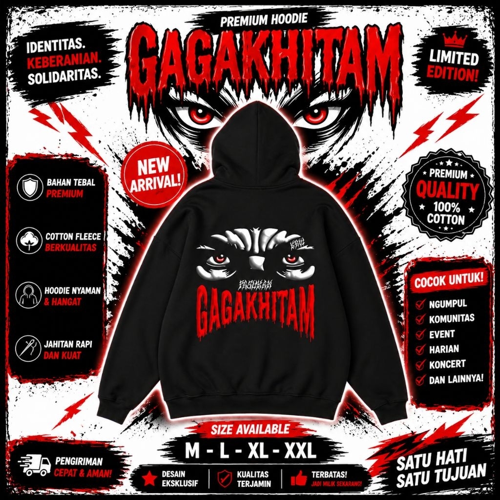 Promo Hoodie The People Of Sabringans | Karawang City | Obral Termurah | Cotton Fleece | Silat Vibes