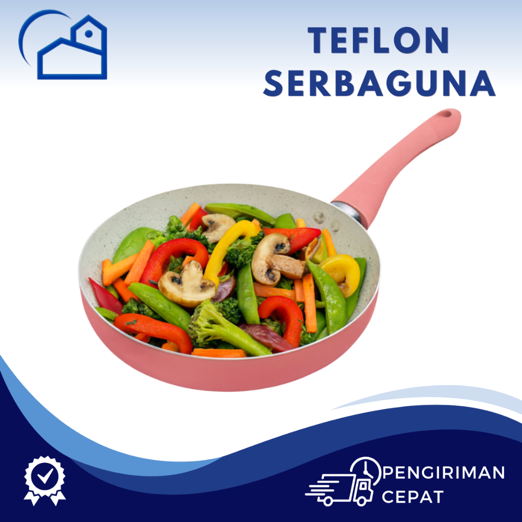 HOMESTATION - Wajan Teflon Anti Lengket Q2 Fry Pan Keramik Anti Lengket Premium Teflon Keramik