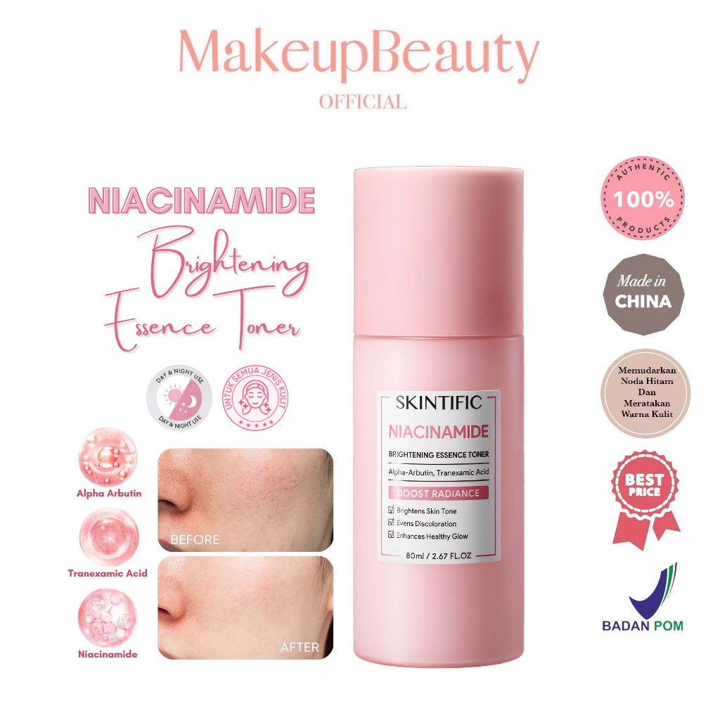 SKINTIFIC Niacinamide Brightening Essence Toner 80ml