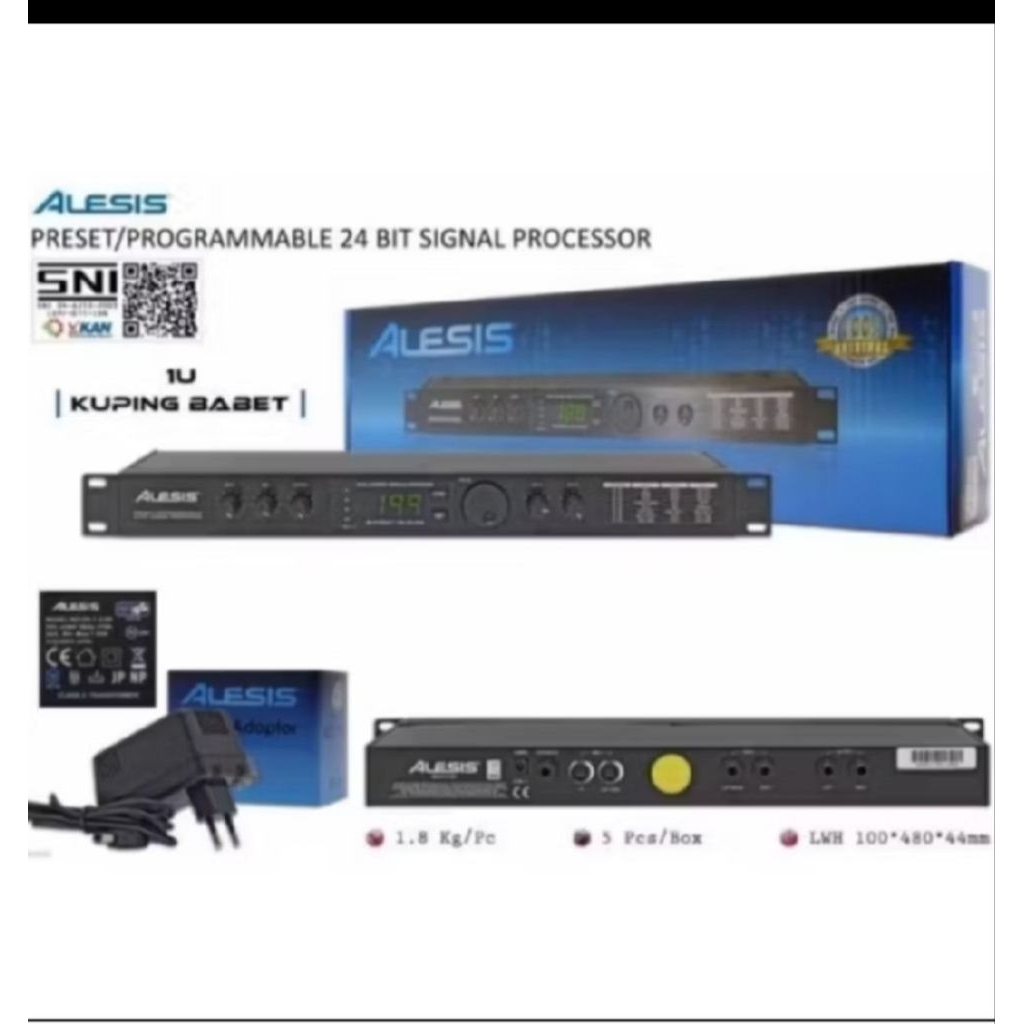 EFEK VOKAL ALESIS MICROVERB 4 - 200 Program Efek Profesional, Suara Berkualitas Tinggi