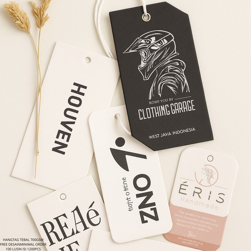 hangtag tebal 700gsm cutom