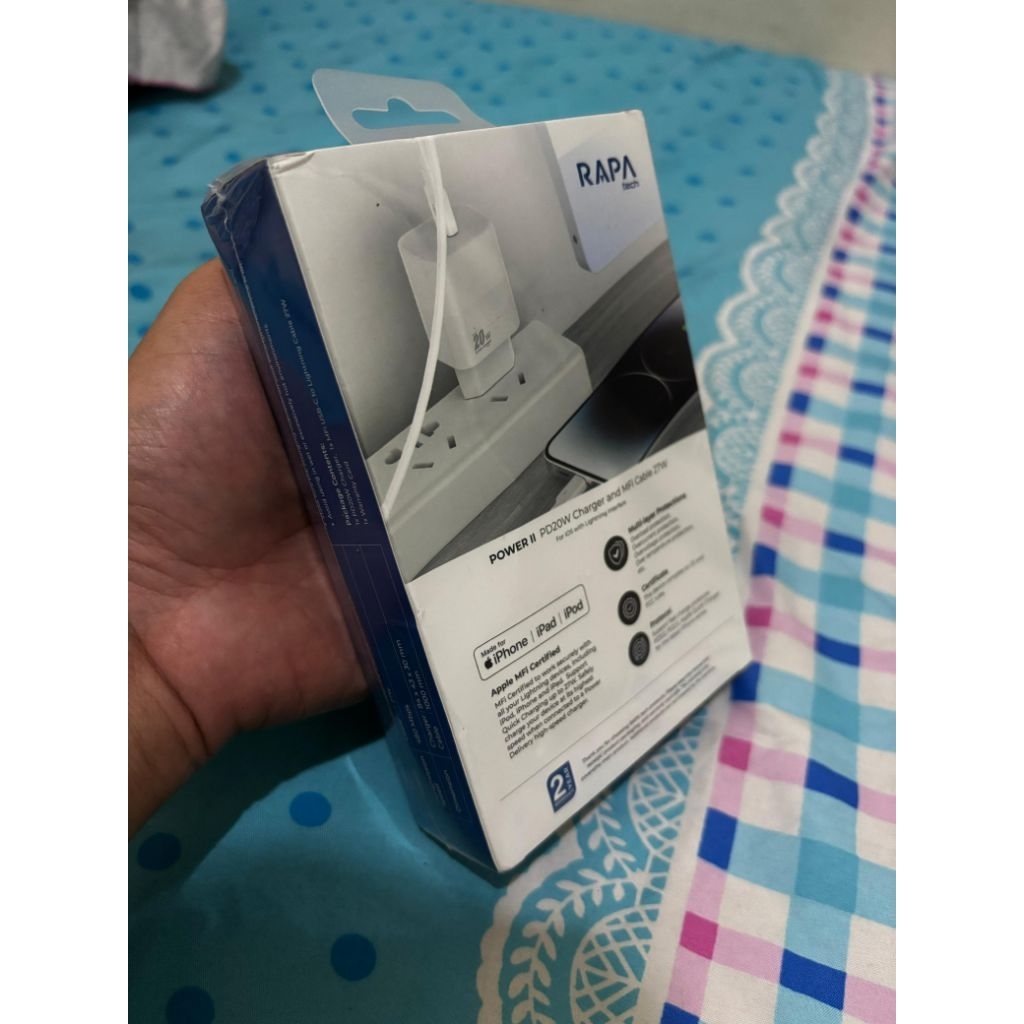 RAPA POWER II PD20W Charger (MFi) + Cable 27W