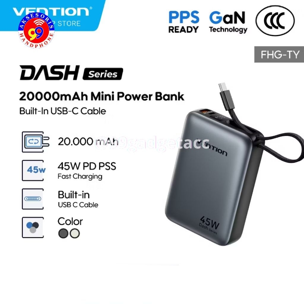 POWERBANK / PB VENTION 20.009 45W FHGNO-TY