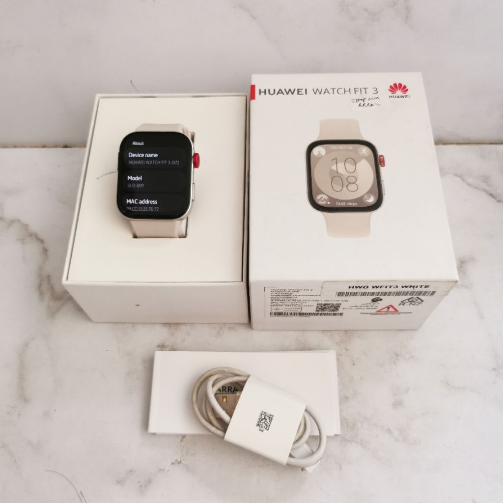 Huawei Watch Fit 3 Bekas - Fullset Resmi second