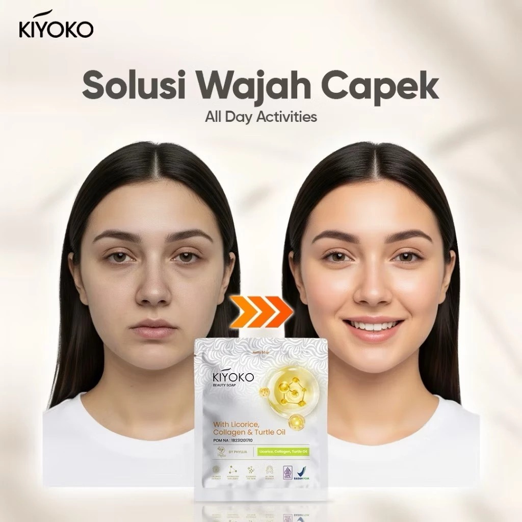 [FLASH SALE] Kiyoko Beauty Soap 100% original sabun pencerah dan memutihkan wajah Brightenig