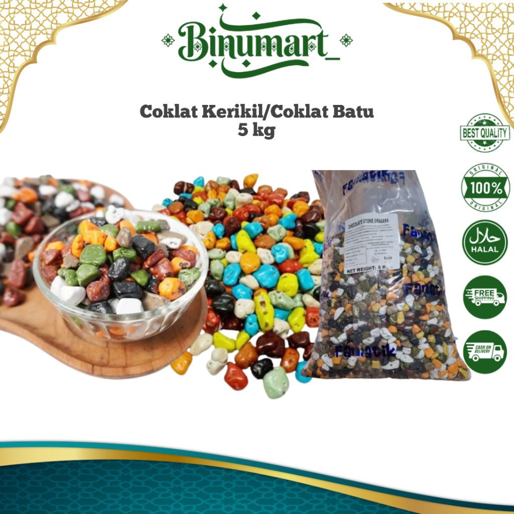 Coklat Kerikil Fanatik 5 kg/coklat kerikil