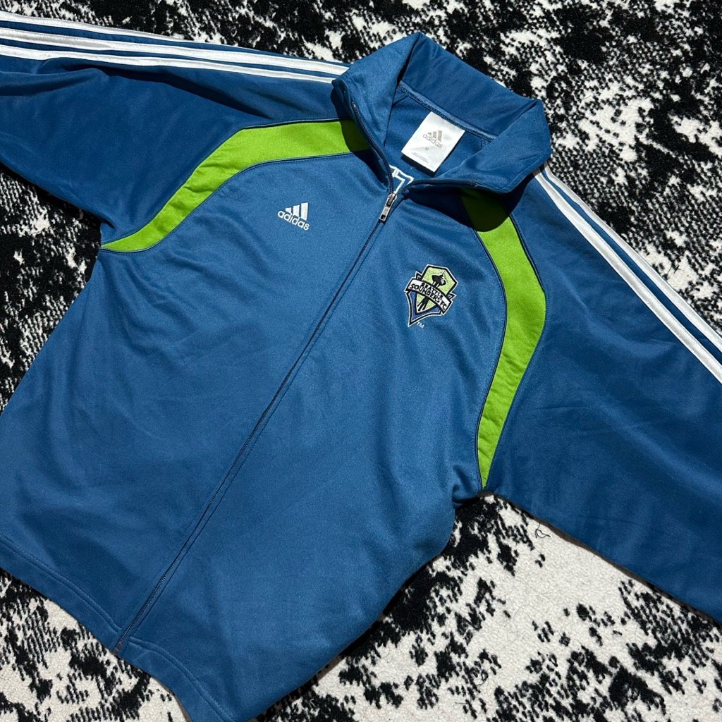 Windbreaker tracktop Adidas Sounders vintage Jacket