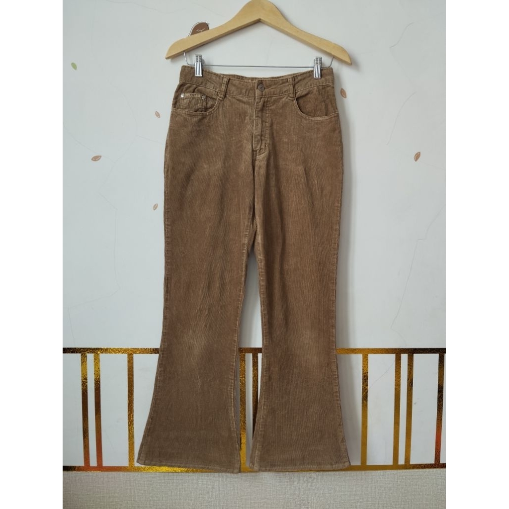 celana wanita cutbray / flare corduroy preloved