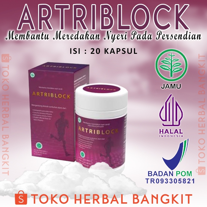 ARTRIBLOCK Original Asli 30 Kapsul Obat Herbal Meredakan Nyeri Pada Persendian