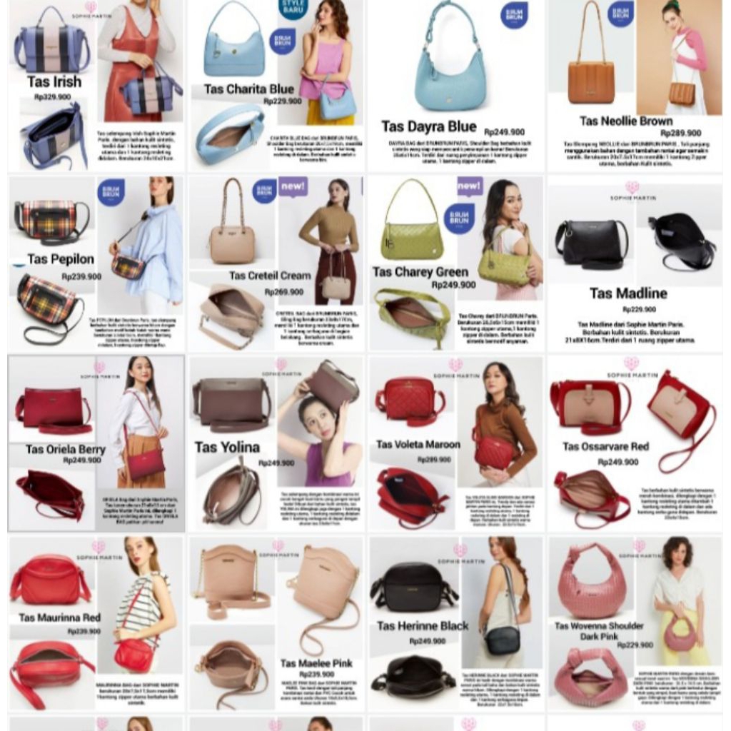 TAS SLEMPANG SOPHIE MARTIN PARIS PROMO