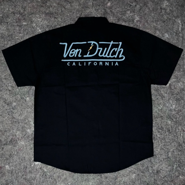 KEMEJA PRIA/WS -VONDUTCH - 1784 - BLACK - ORIGINAL 100%