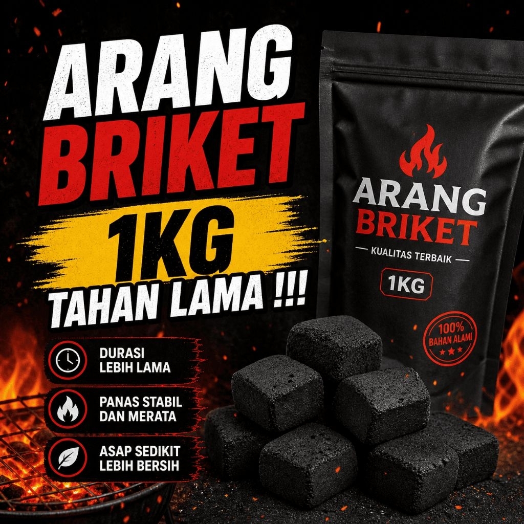 Arang Briket Arang Batok Kelapa Germa Teknologi Areng Briket Murah