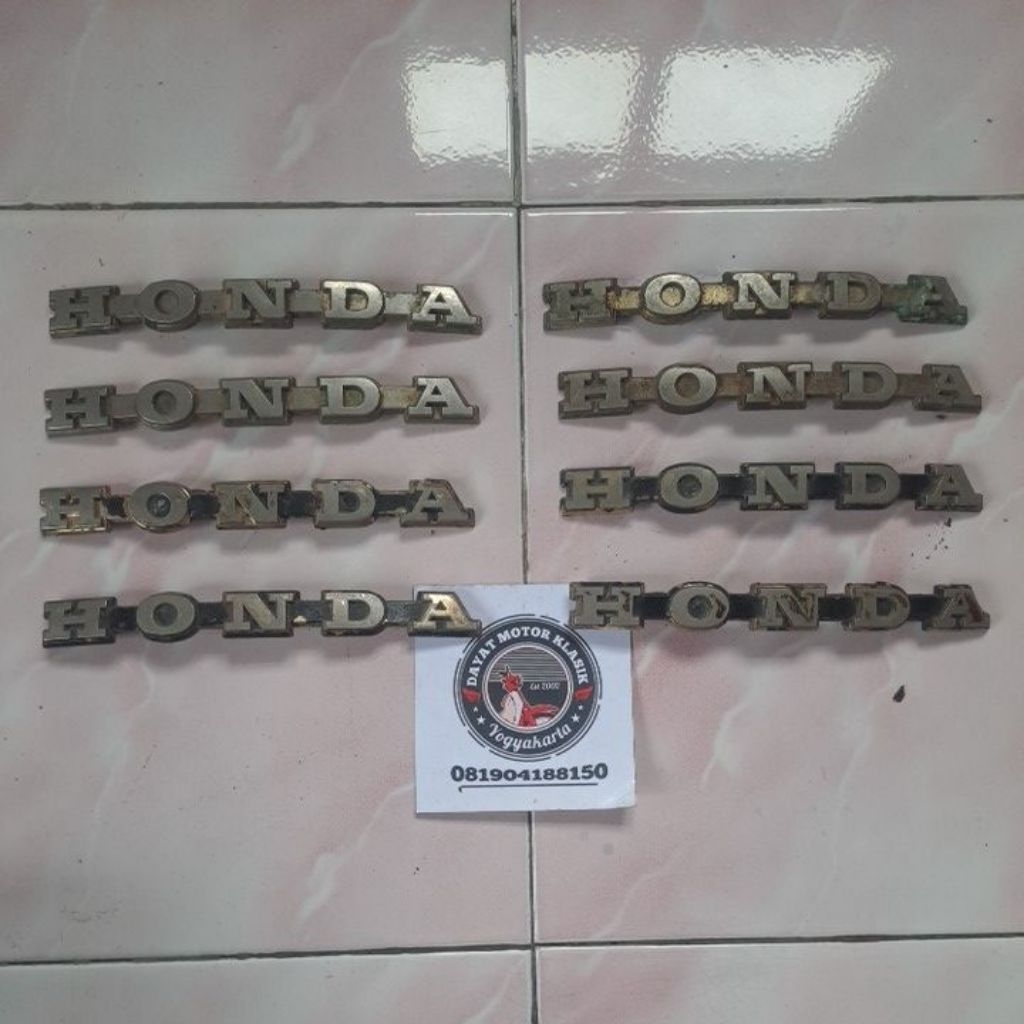 Emblem Sticker Timbul Tangki Supercub Supercup C700 C800 Orisinil Copotan