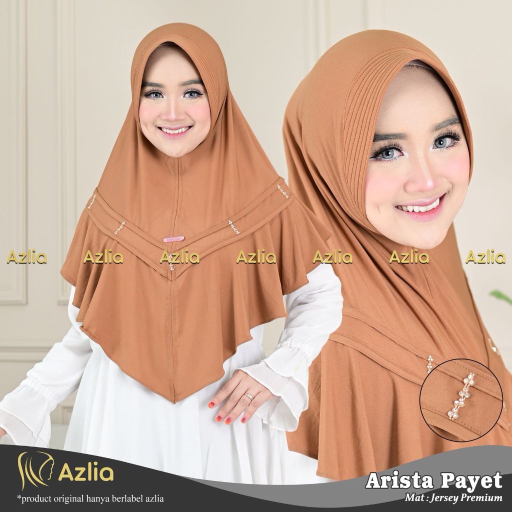 Hijab Azlia Bergo - Jilbab Bergo Jersey - Azlia Arista