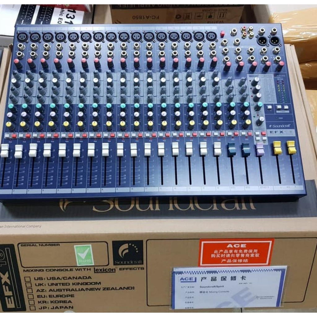 mixer audio soundcraft efx16 mixer audio 16 chenel