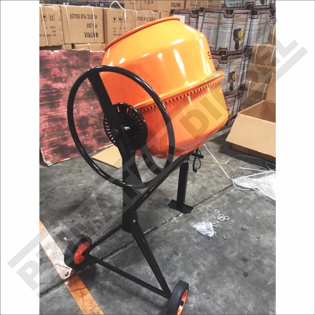 Mesin Molen Listrik Molen Mini Pengaduk Semen 180L SUMURA CM180 / Concrete Mixer Dinamo SUMURA CM 18