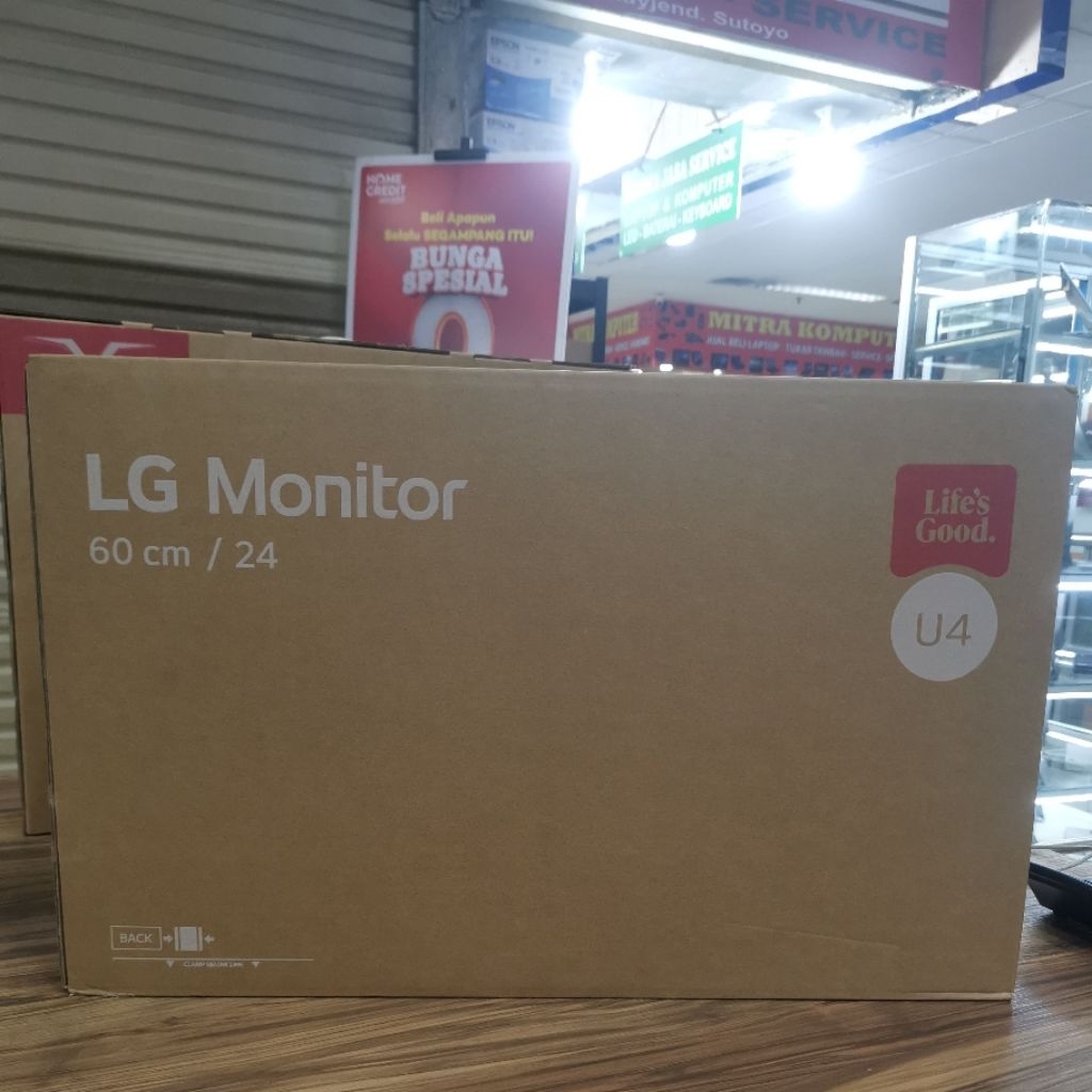 LG LED Monitor 24" FHD IPS 120Hz LG Monitor 24U411A-B