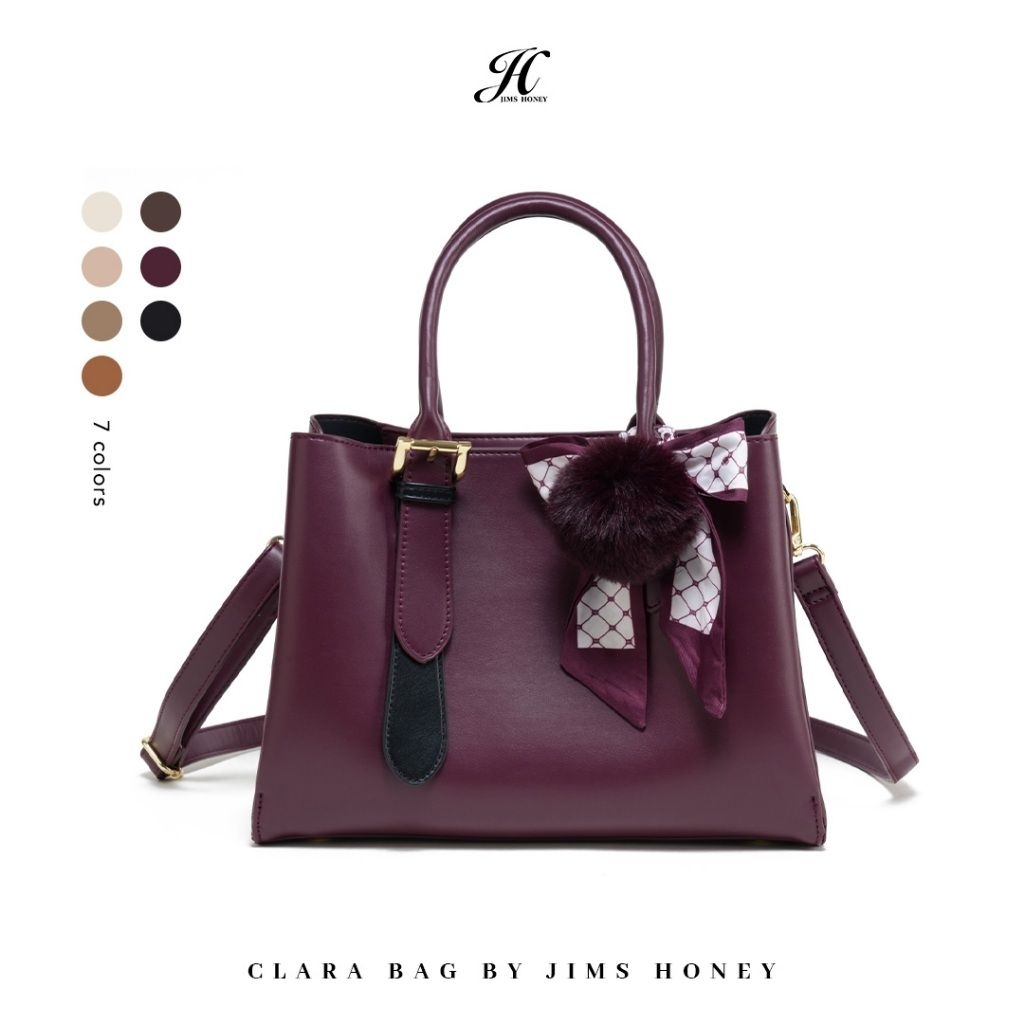 Clara Bag by Jims Honey Maroon