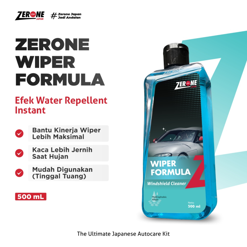 Cairan Pembersih Kaca Mobil Wiper Zerone Japan