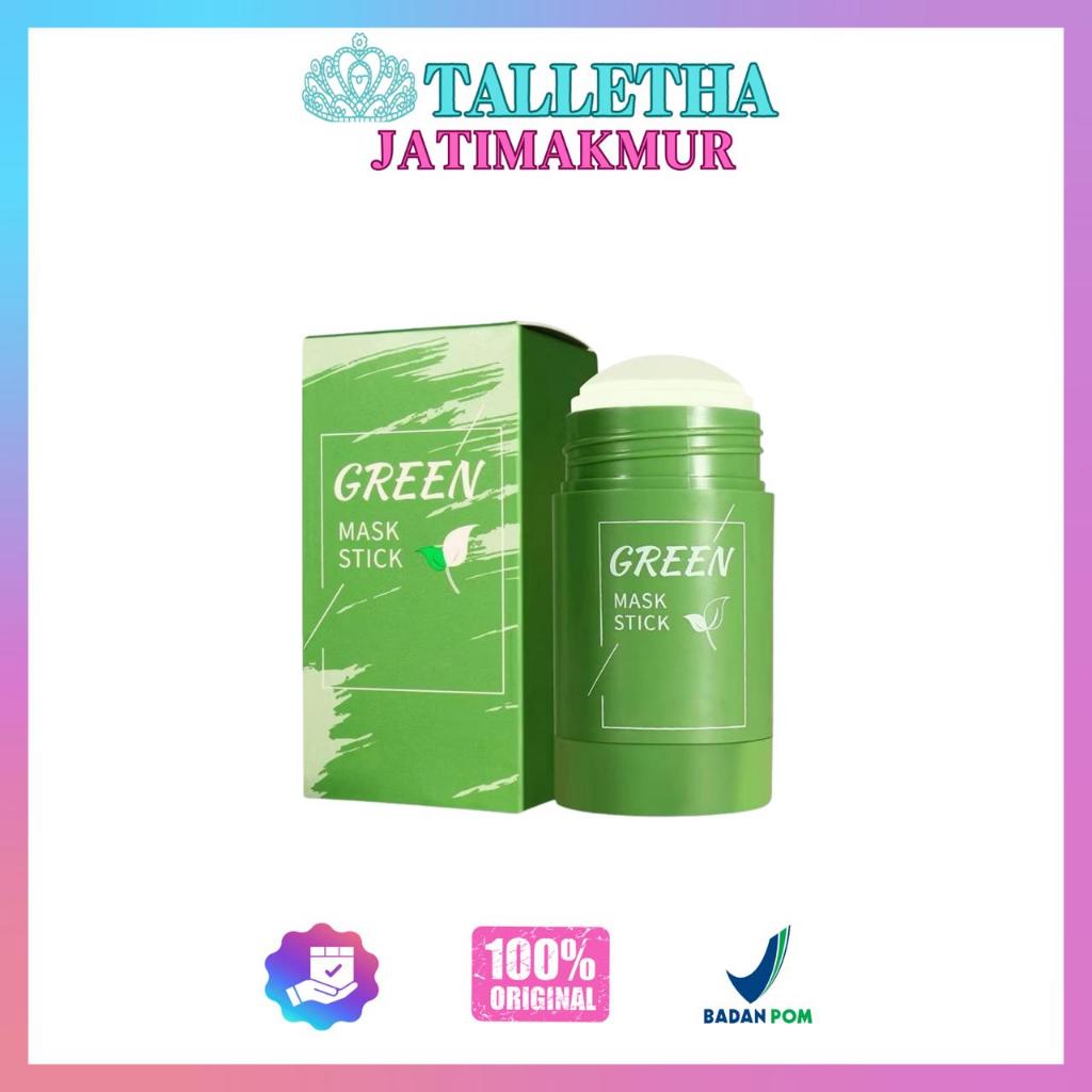 TWG Green Mask Stick , Green Tea Mask Cleansing Clay Stick Masker (TALLETHA)