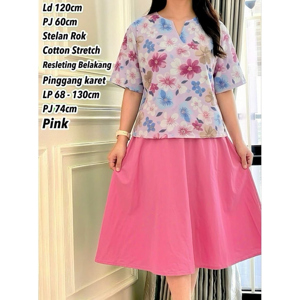 STELAN ROK JUMBO KATUN BORDIR