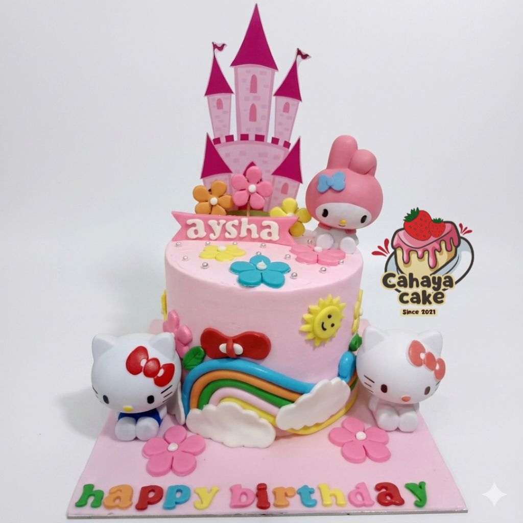 Kue Ulang Tahun Hello Kitty / Kue Ultah Melody / Hello Kitty Cake