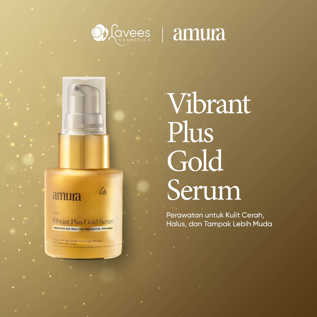 Amura Vibrant Plus Gold Serum 20ml - by Lavees Official