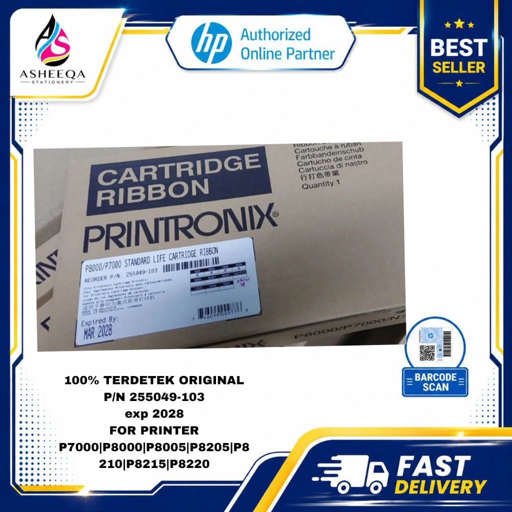 Ribbon Printronix P/N 255049-103 Original  p8220 p8215 p8210 p8000 p8005 p7000