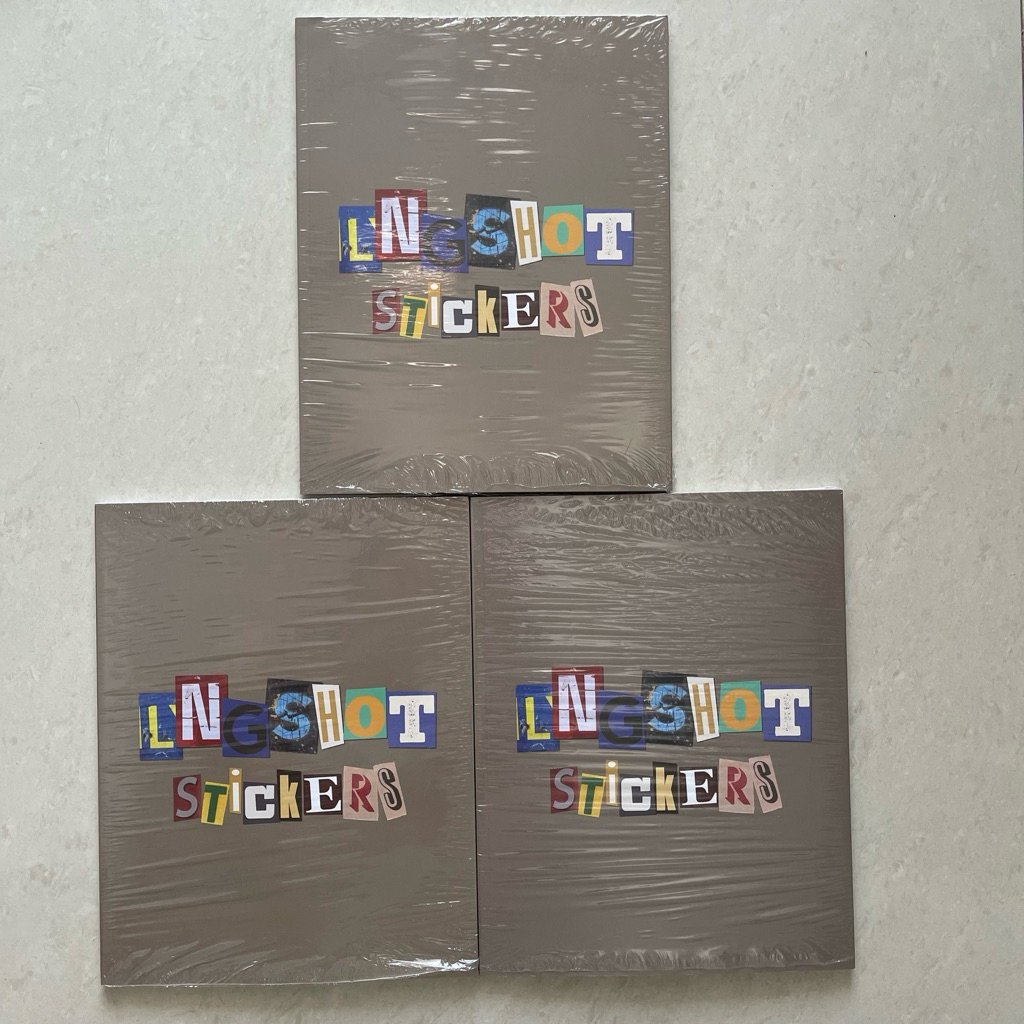 (ready stock) lngshot stickerbook only photobook album sticker book ohyul ryul woojin louis unsealed
