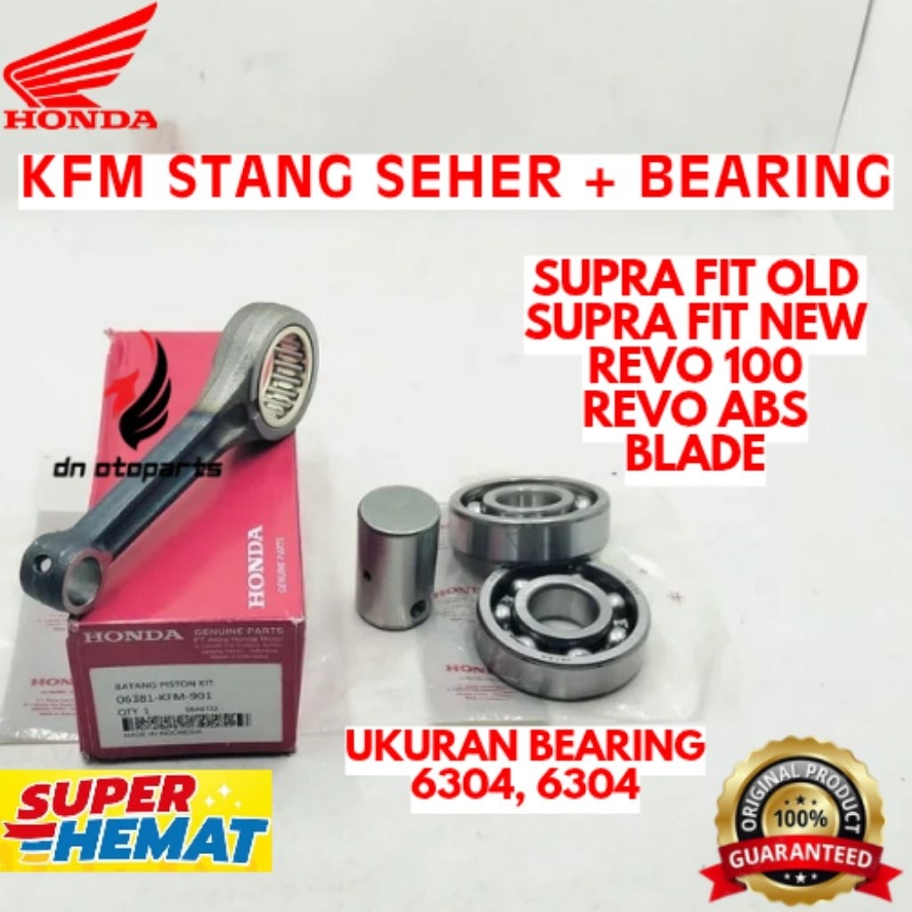 STANG SEHER + BEARING ORIGINAL HONDA KODE KFM, STANG SEHER + BEARING SUPRA FIT OLD STANG SEHER + BEA