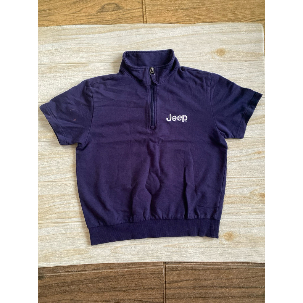 crewneck half zipper halfzip anak tanggung remaja JEEP size 145