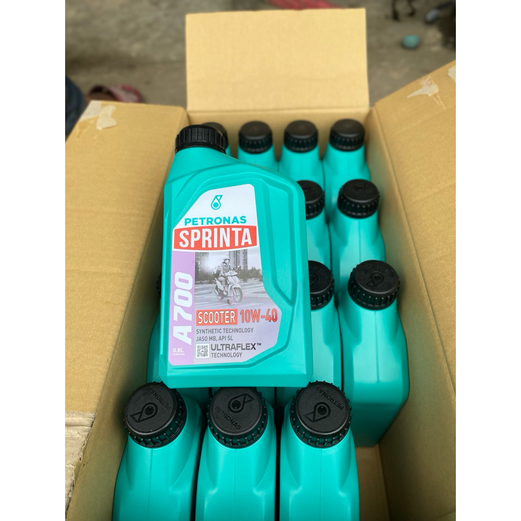 OLI PETRONAS SPRINTA A700 0.8 Liter Oil Scooter 10W/40 Oli Mesin Sintetis Ultra Flex