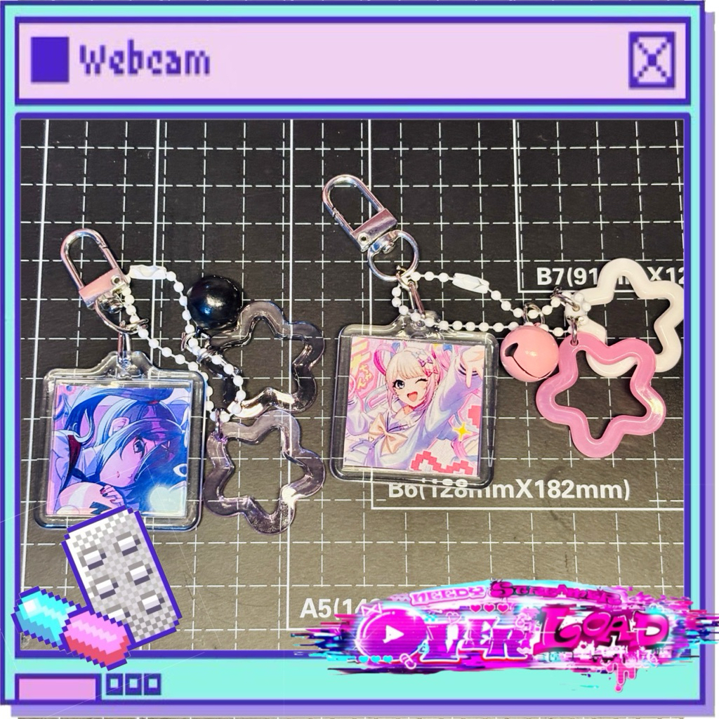 needy streamer overload keychain K-angel Ame-Chan Gantungan Kunci