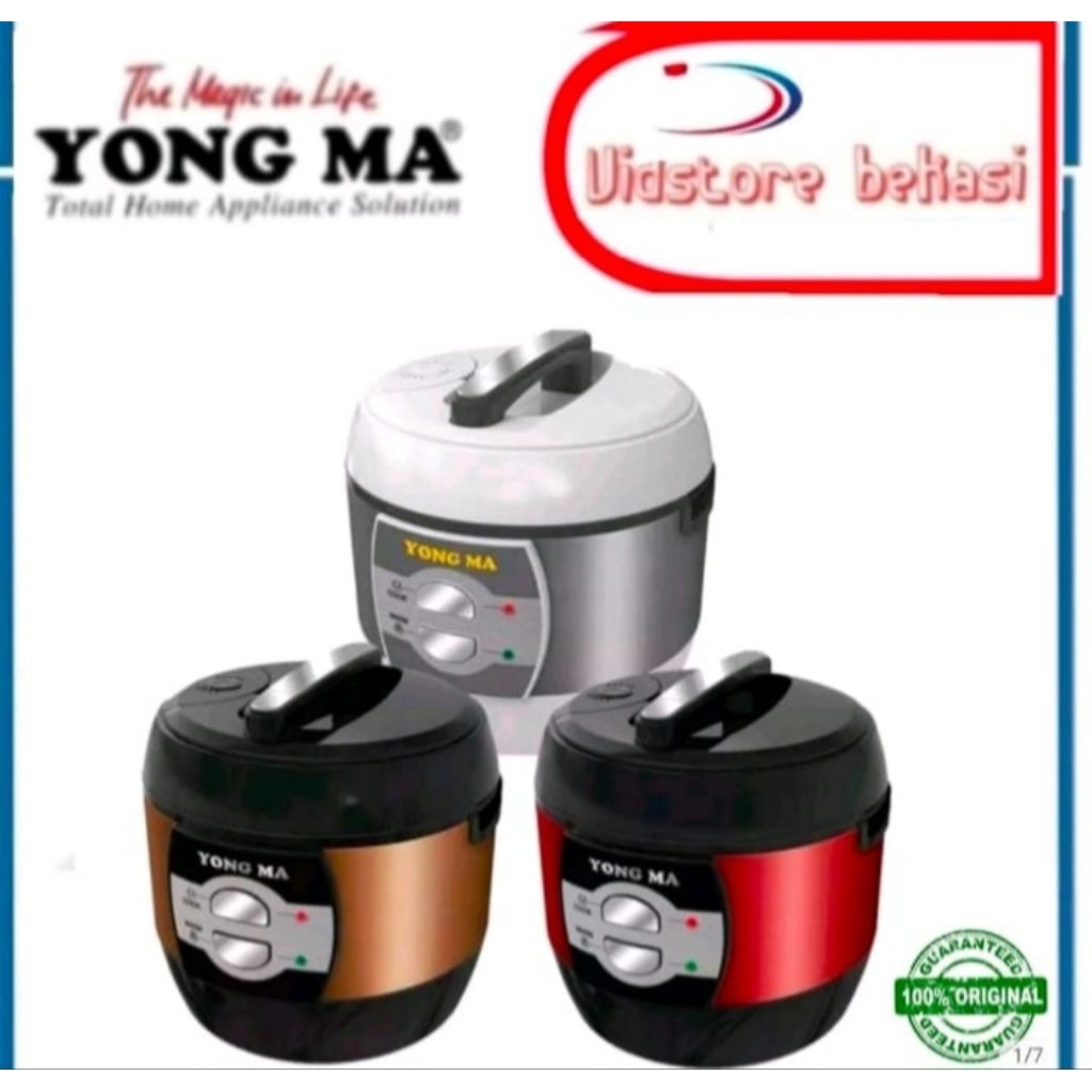 MAGIC COM YONGMA SMC7033  MAGIC COM SMC- 7033 KAPASITAS 2LITER/ RICE COOKER YONGMA ECO CERAMIC POT S