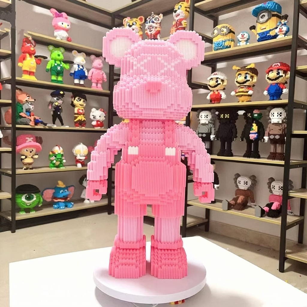 Brick action figure bear kaws boneka bricks kaws aksesoris kaws pajangan kamar kaws