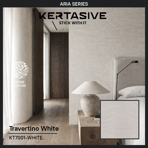 TRAVERTINO WHITE - PVC Kertasive