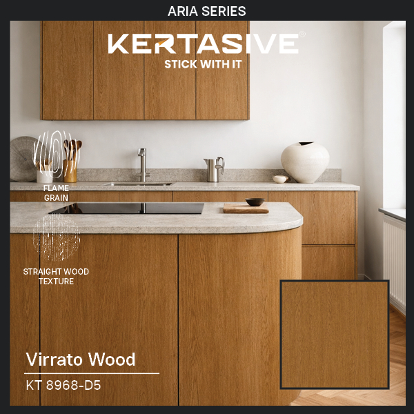 VIRRATO WOOD - PVC KERTASIVE FILM L.122cm