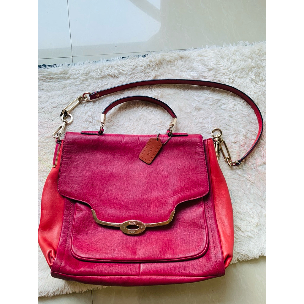 COACH MADISON SADIE FLAP baca deskripsi SATCHEL TAS KERJA SELEMPANG LAPTOP TOTE HAND BAG SLING KANTO