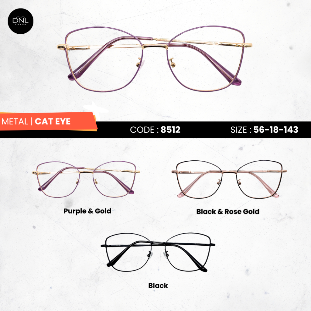 Kacamata CATEYE | Anti Radiasi Bluelight Photochromic | Premium Fashion Eyewear | 8512