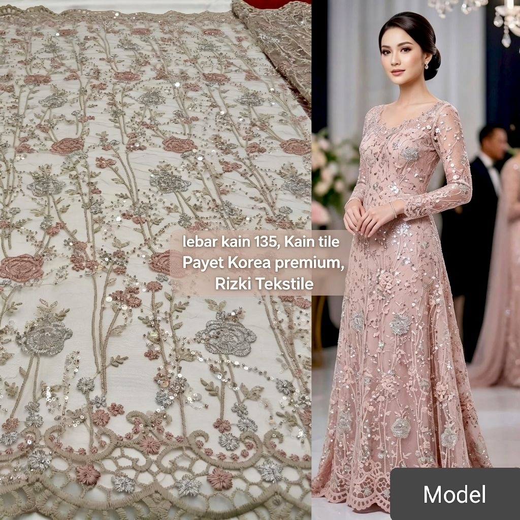 Kain tile Payet Korea premium/Kain tile Payet Korea mewah