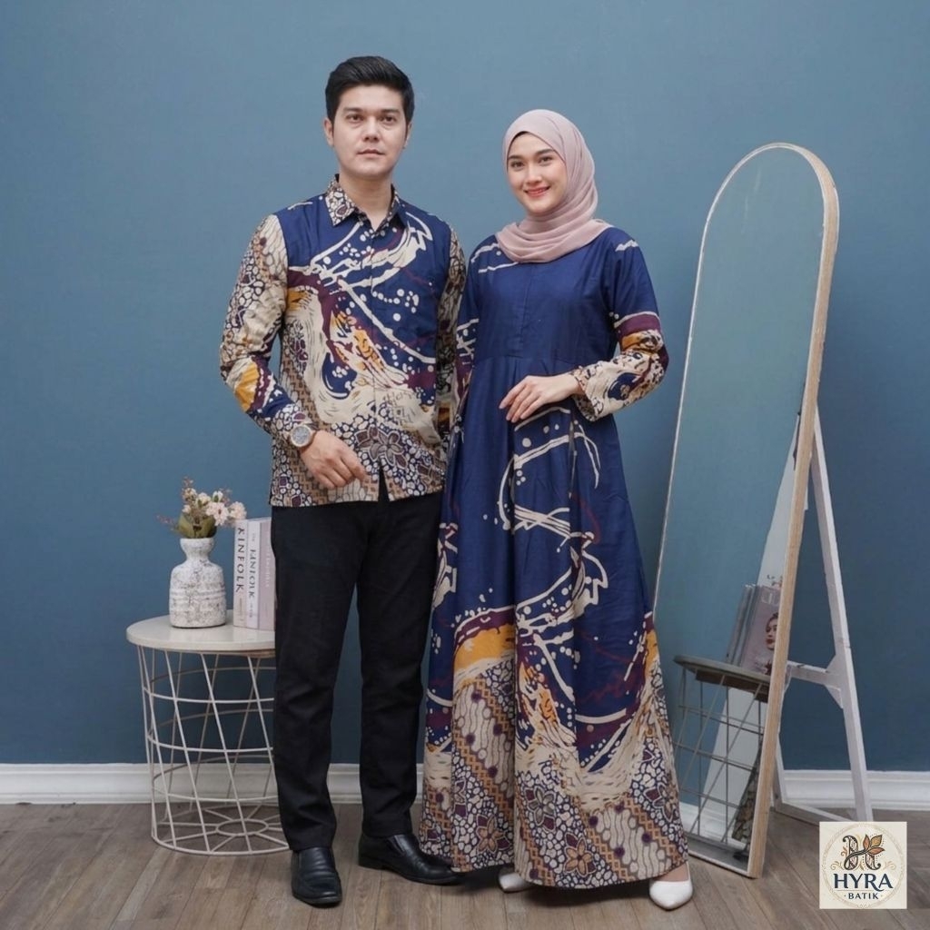 [hyrabatik] Set Couple Batik Suami Istri - Baju Couple Batik Terbaru 2025