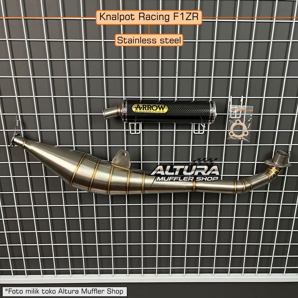 Knalpot F1ZR Fizr Fiz R Force 1 F1Z ARROW Stainless Samping Silencer Carbon Kenalpot Motor 2 Tak