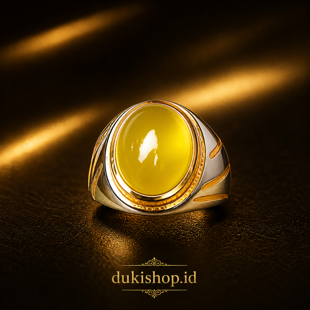 CINCIN BATU CEMPAKA GOLDEN ASLI BATU ALAM