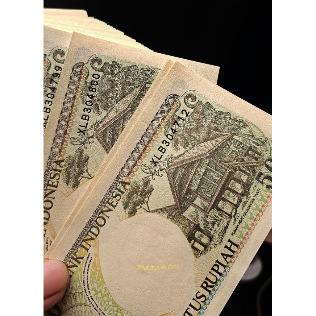 uang kuno 500 rupiah orang utan 1992 Seri X Replacement unc gress