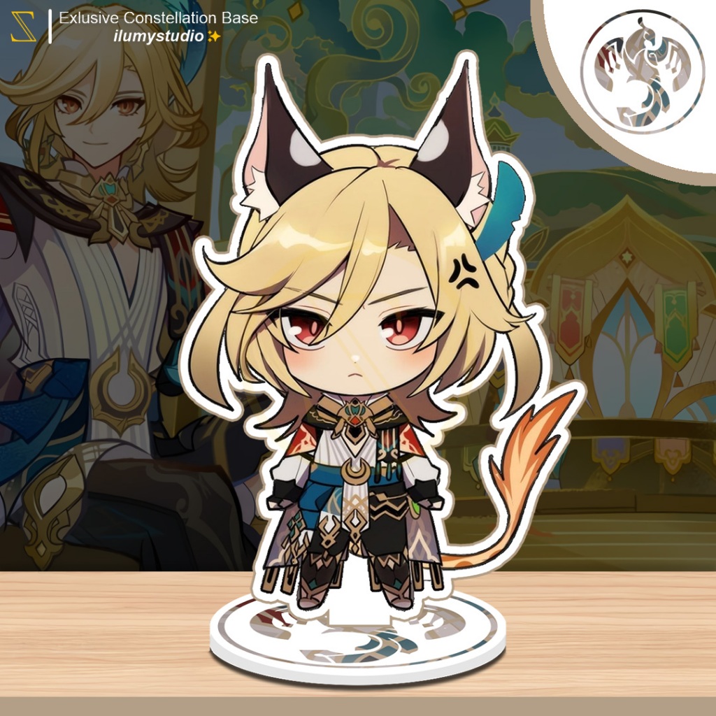 Genshin Impact Kaveh Figure Standee akrilik - Exlusive Constellation Base ilumystudio
