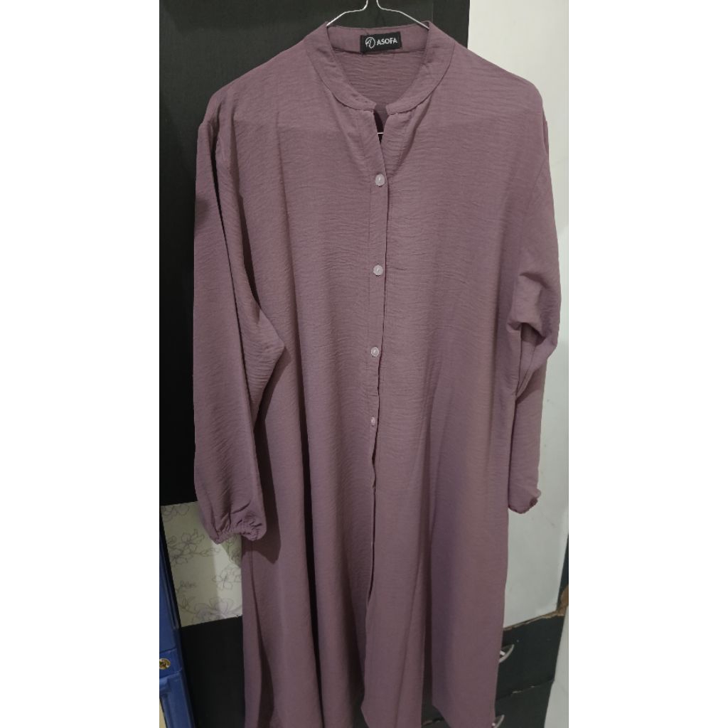 Preloved Long Tunik warna Lavender by ASOFA